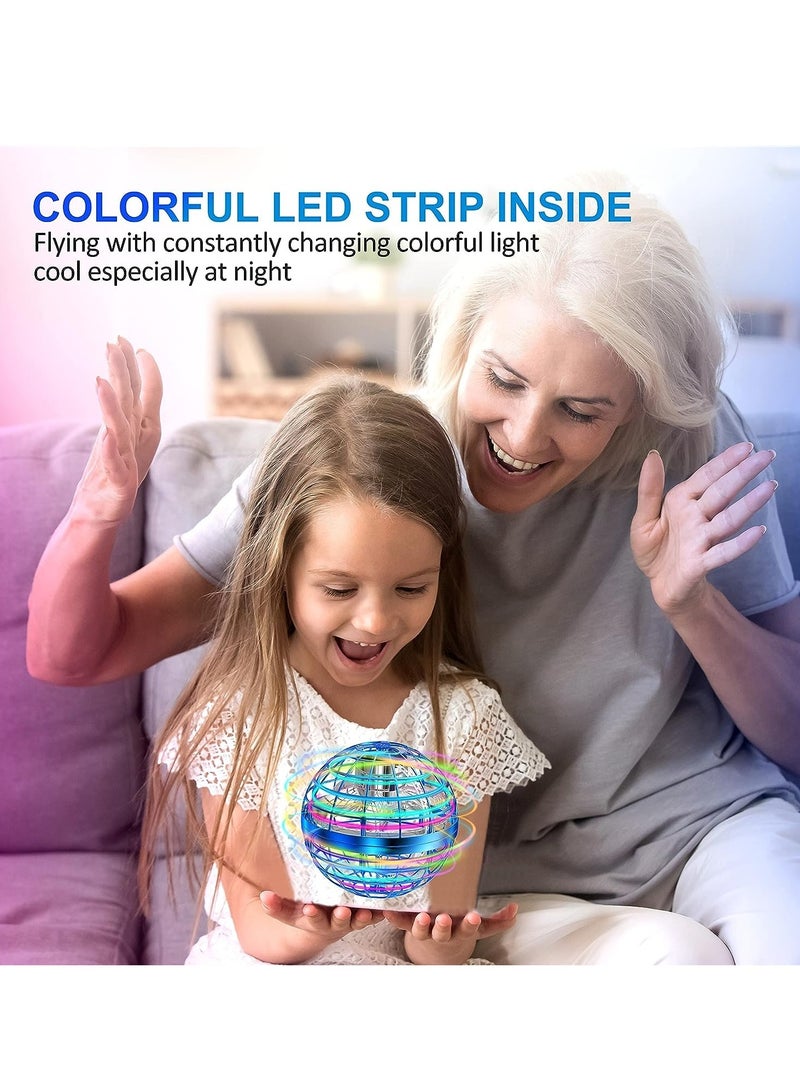 MAGIC VAULT Flying Orb Ball Toy, Hover Ball Boomerang Fly Fidget Spinner, Cool Toys Gifts for 6 7 8 9 10 11 12+ Years Old boy Girls Teens, Hand Mini Drone Cosmic Globe, Indoor Outdoor Toys(Blue) - Image 4