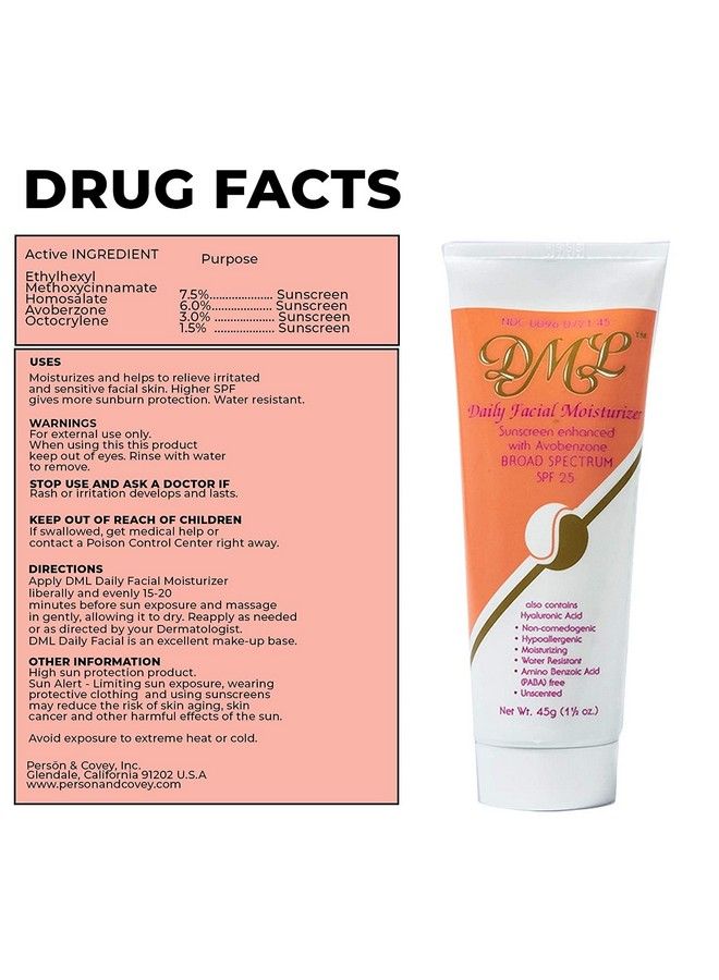 DML Facial Moisturizer Spf 25 1.50 Oz - Image 4