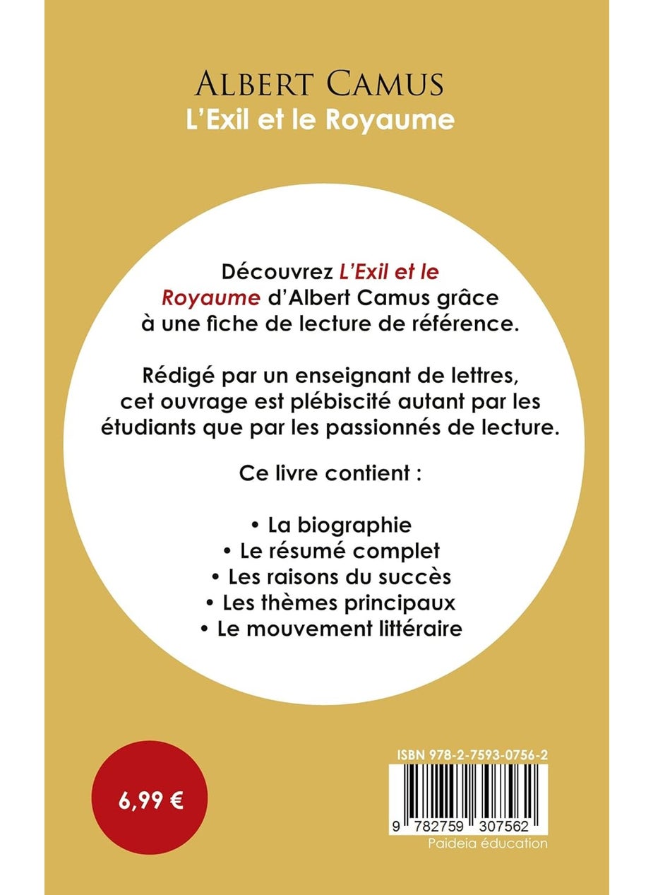 Fiche de lecture L'Exil et le Royaume (Étude intégrale)  - Image 2