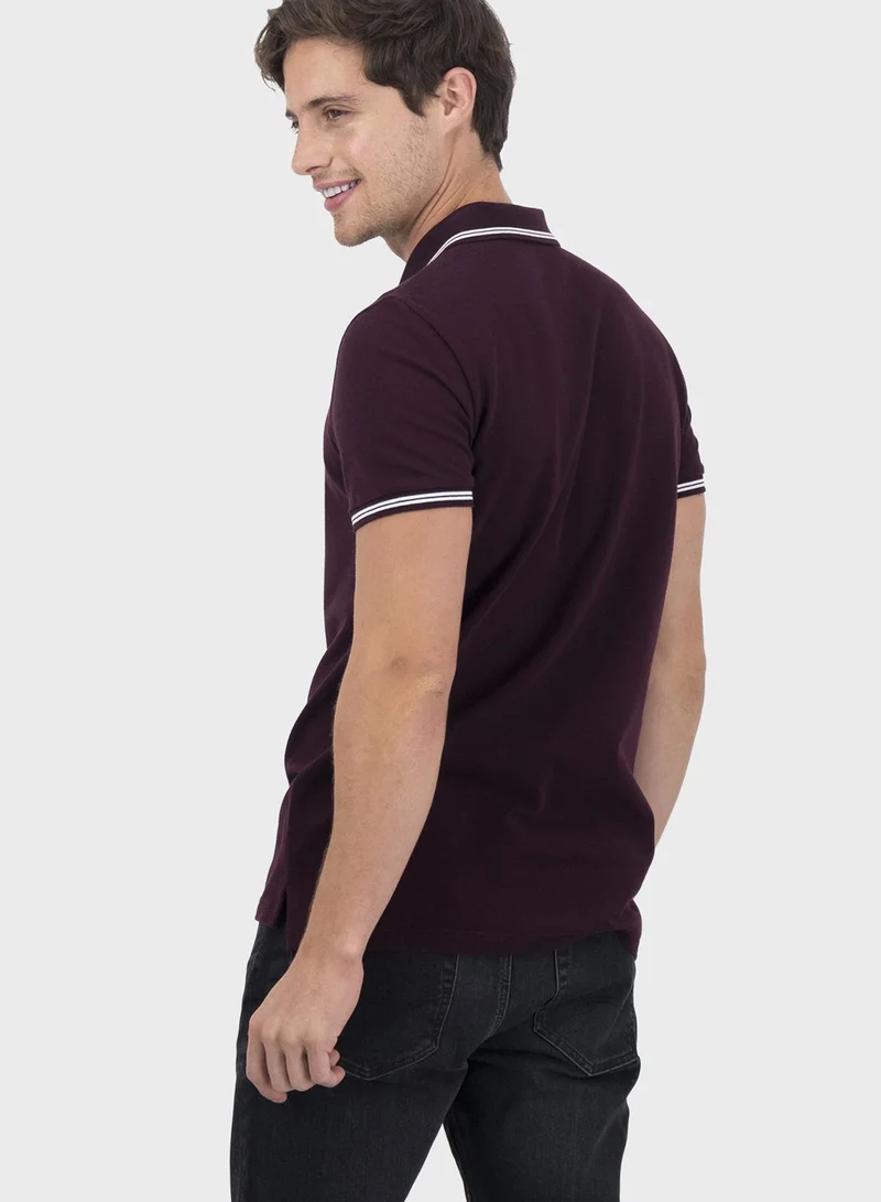 American Eagle Logo Slim Fit Polo