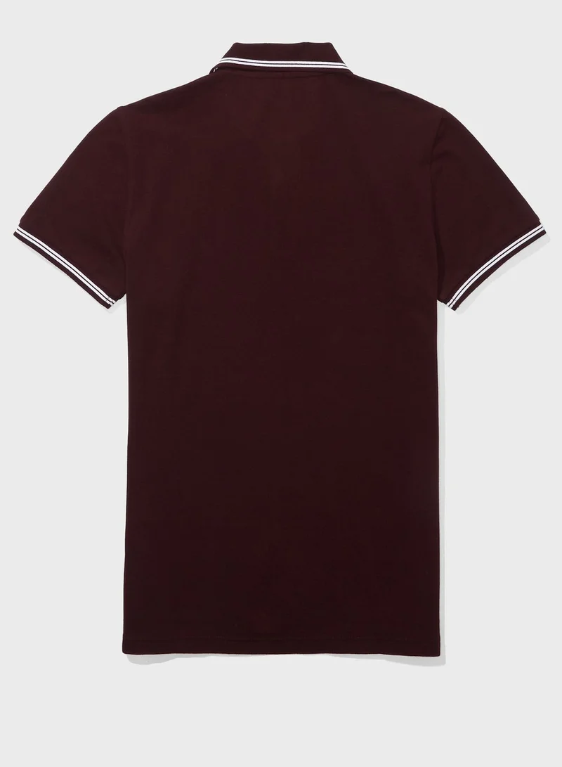 American Eagle Logo Slim Fit Polo