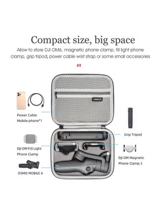 OSMO Mobile 6 Case, Waterproof Travel Case for DJI OSMO Mobile 6 Gimbal Stabilizer Portable Shoulder Bag with Shoulder Strap - pzsku/ZD364887BA76DAB84FDF9Z/45/_/1686766362/17b53dd6-e418-4542-beda-361741ce7412