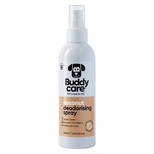 Buddycare Dog Deodorising Spray Deodorising Spray for Dogs With Aloe Vera and Pro Vitamin B5 Coconut 200ml - Image 1