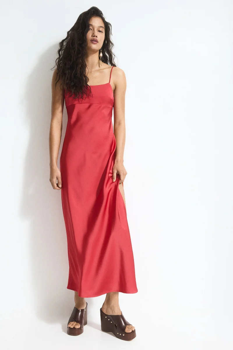 H&M Tie-detail maxi dress