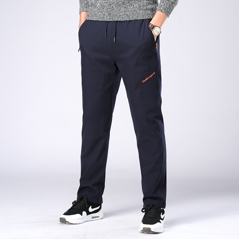 Winter Fleece-Lined Thermal Hiking Pants, Thickened Outdoor Waterproof Windproof Three-Proof Sports Pants - Image 4