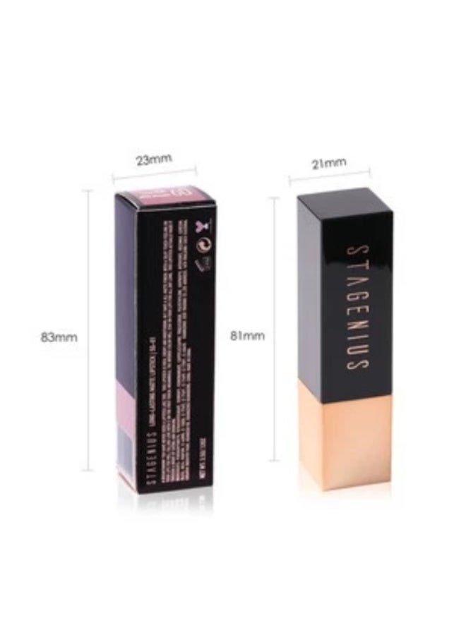 STAGENIUS Long Wear Matte Silky  Moisturizing  Lipstick #08 VIOLETRED - Image 3