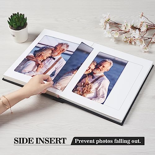 Pssoss Photo Album 8x10 with Writing Space Linen Cover 8x10 Photo Album Book Holds 30 Photos Ideal for Wedding Theme-Album and Baby Photo Albums (Beige,30 Pockets) - Image 3