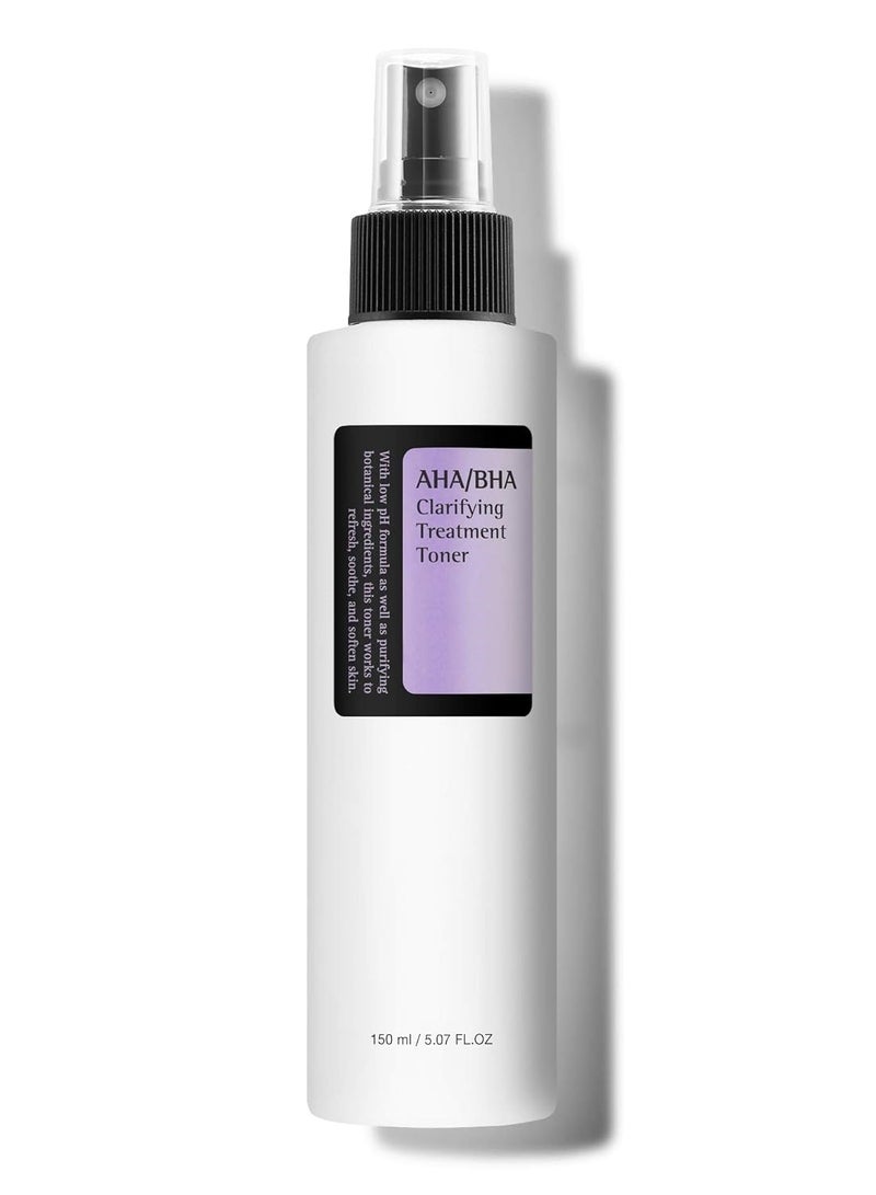 COSROS AHA/BHA Treatment Toner 5.07 fl.oz/ 150ml, Facial Exfoliating Spray for Whiteheads, Pores, & Uneven Skin, Korean Toner, Not Tested on Animals, No Parabens, No Sulfates, Korean Skin Care - Image 1