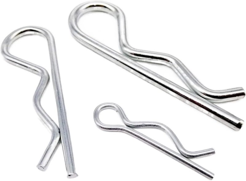 Split Pins，R Type Spring Cotter Pin， 10/20pcs M1 to M4 Steel R Type Spring Cotter Pin Wave Shape Split Clip Clamp Hair Tractor Pin for Car Rod(1.8x35mm (20pcs)) - Image 5