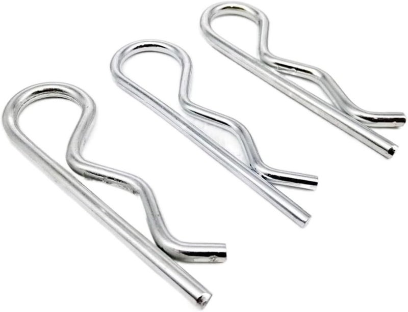 Split Pins，R Type Spring Cotter Pin， 10/20pcs M1 to M4 Steel R Type Spring Cotter Pin Wave Shape Split Clip Clamp Hair Tractor Pin for Car Rod(1.8x35mm (20pcs)) - Image 3