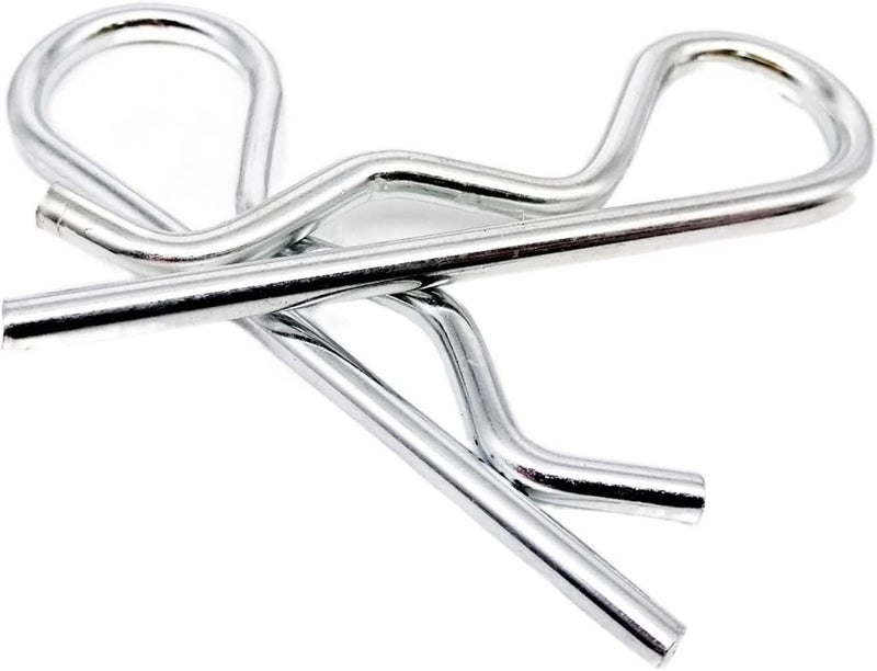 Split Pins，R Type Spring Cotter Pin， 10/20pcs M1 to M4 Steel R Type Spring Cotter Pin Wave Shape Split Clip Clamp Hair Tractor Pin for Car Rod(1.8x35mm (20pcs)) - Image 4