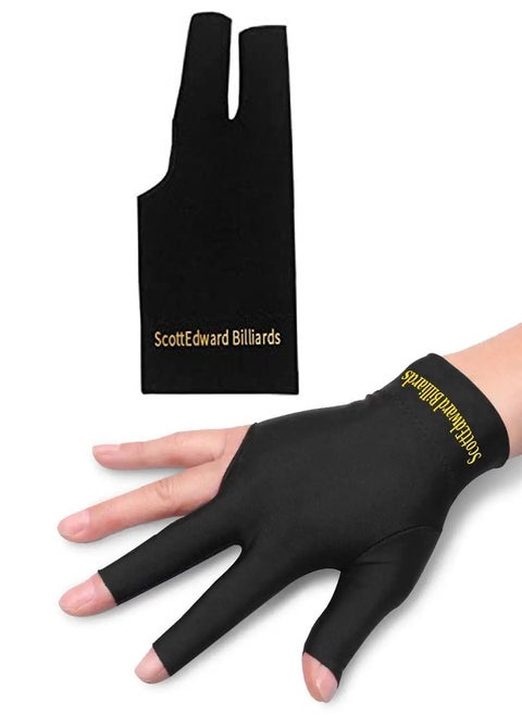 High Quality Breathable 3 Finger Billiard Glove Snooker Glove Pool Glove For Professional Table Player Control Your Cue And Play Your Stroke With Full Control And Class
