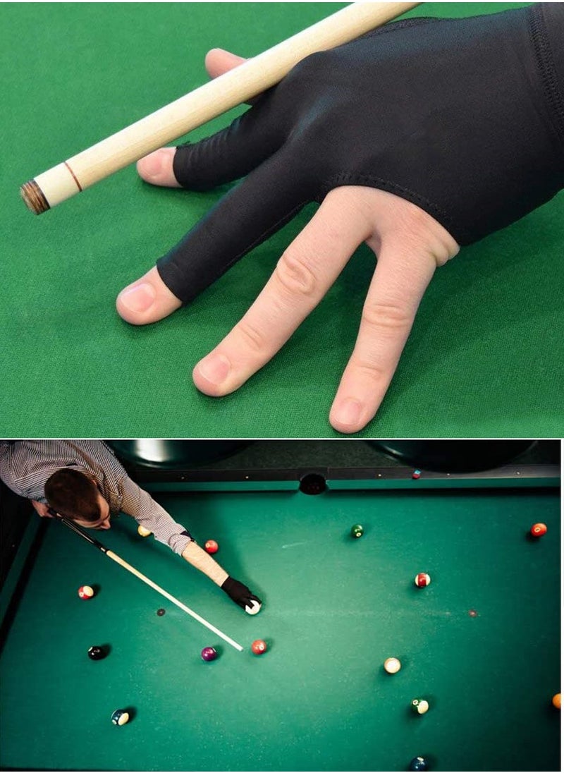 Scott Edward Billiard - High Quality Breathable 3 Finger Billiard Glove Snooker Glove Pool Glove For Professional Table Player Control Your Cue And Play Your Stroke With Full Control And Class - Image 1