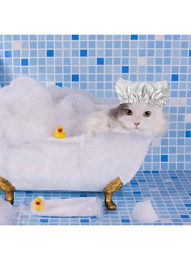 Zerodis Pet Shower Cap Waterproof Hat, Pet Shower Ear Protection Shower Dog Ear Covers Overhanging Pet Bath Ear Protection for Cats and Dogs Pet Supplies (B) - Image 5