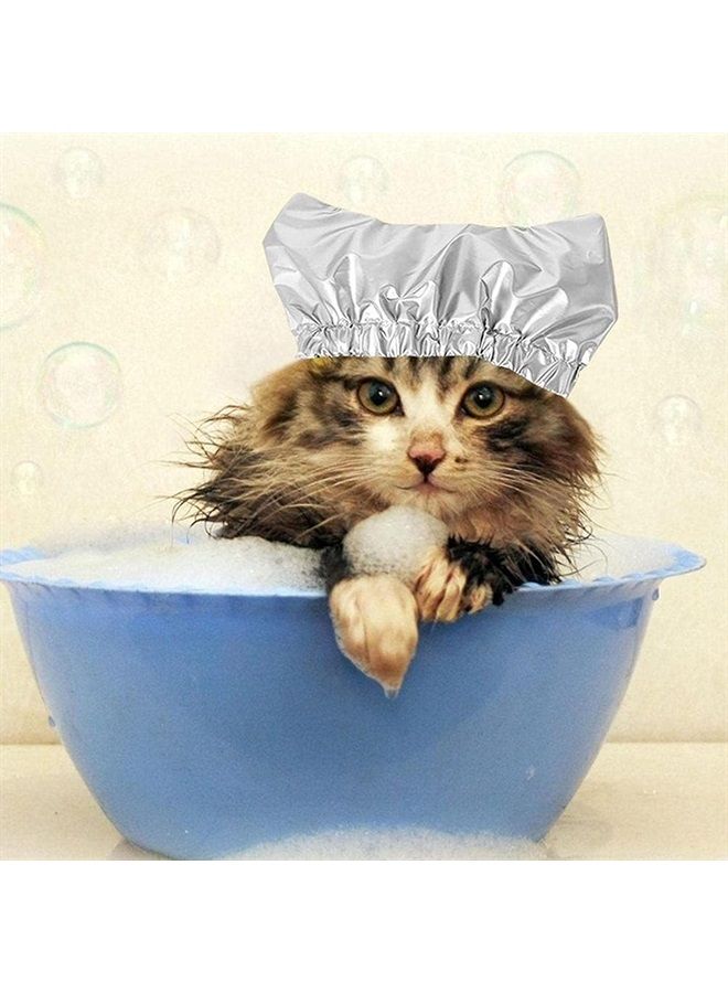 Zerodis Pet Shower Cap Waterproof Hat, Pet Shower Ear Protection Shower Dog Ear Covers Overhanging Pet Bath Ear Protection for Cats and Dogs Pet Supplies (B) - Image 4