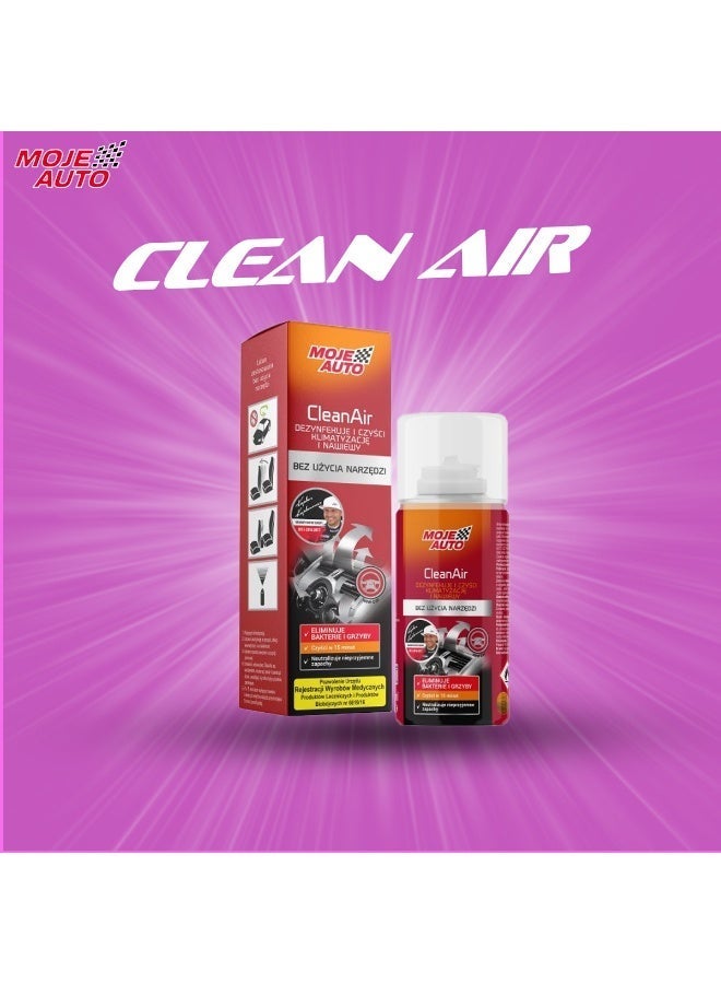 Moje Auto CleanAir Car AC Cleaner Spray 150ml, Air Conditioner Disinfectant, Odor Remover, Interior Vent Cleaning Foam - Image 1