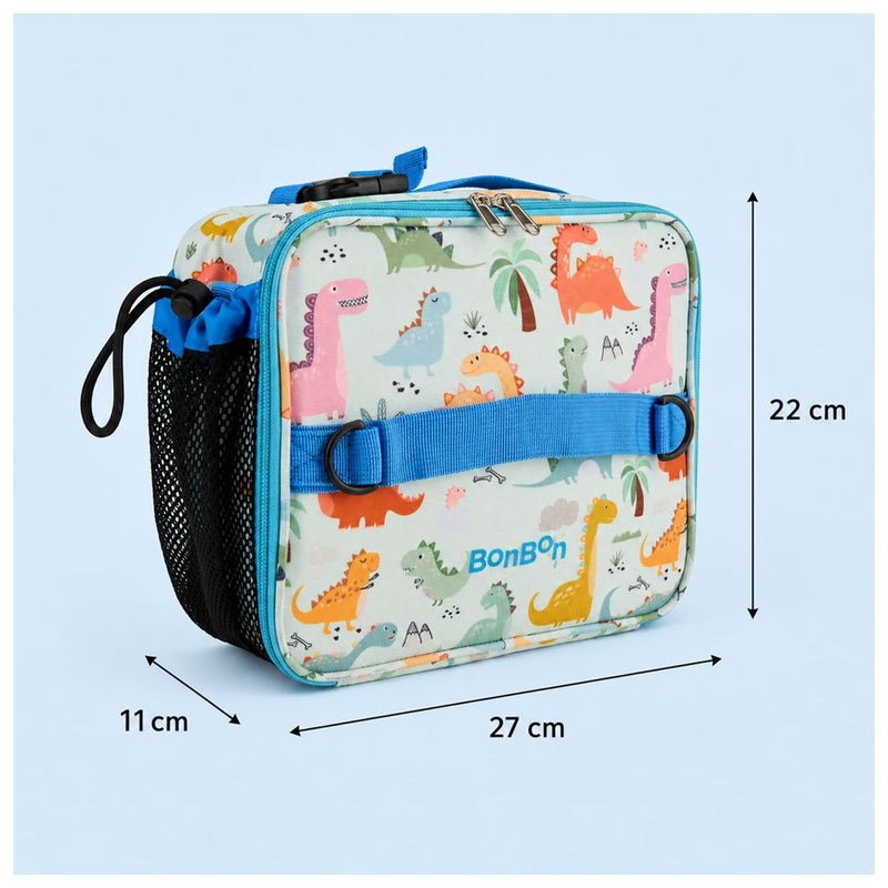 Bonbon - Insulated Kids Lunch bag With Bottle Holder - Dinosaur - Image 4