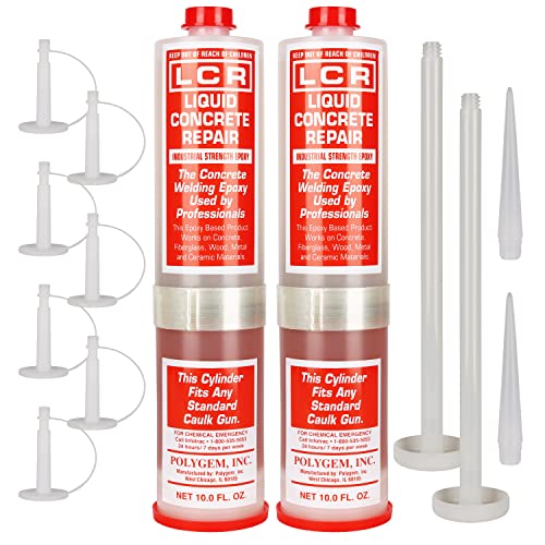 LCR Polygem LCR Epoxy Concrete Crack Repair Kit - Stops Leaks - High-Performance Structural Bonding - Professional Grade - Reliable & Effective - DIY Friendly - Versatile - Wood, Fiberglass, Metal & More - Image 3