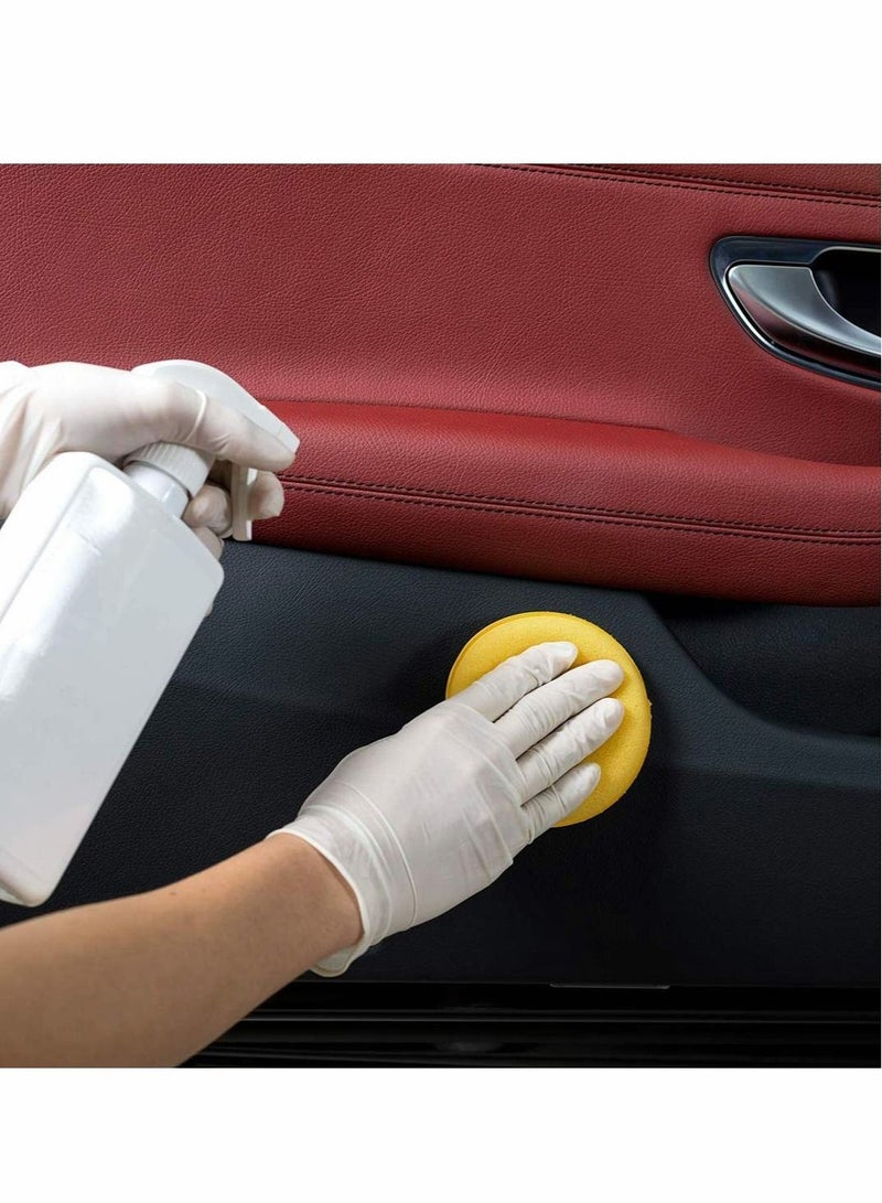 SYOSI microfibre hand polishing sponge, 130x25 mm, wax applicator pad for waxes, polishes, paint cleaner, car polish, instead of polishing machine microfibre hand polishing sponge  - Image 3