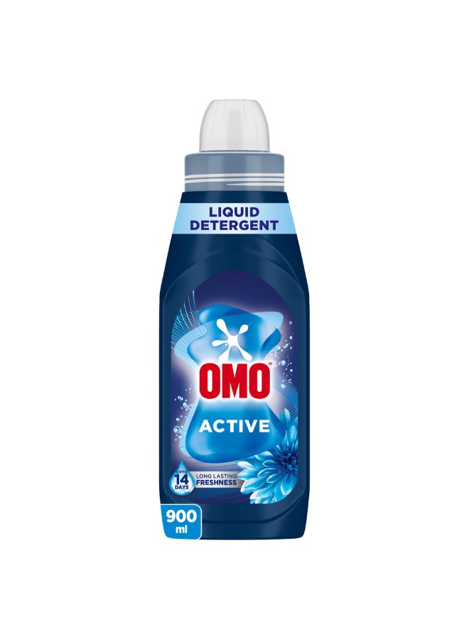 Omo Liquid Laundry Detergent, Active, Long-Lasting Freshness Up To 14 Days, Up To 100% Stain Removal In 1 Wash, 900Ml - Image 4