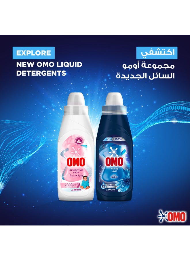 Omo Liquid Laundry Detergent, Active, Long-Lasting Freshness Up To 14 Days, Up To 100% Stain Removal In 1 Wash, 900Ml - Image 3