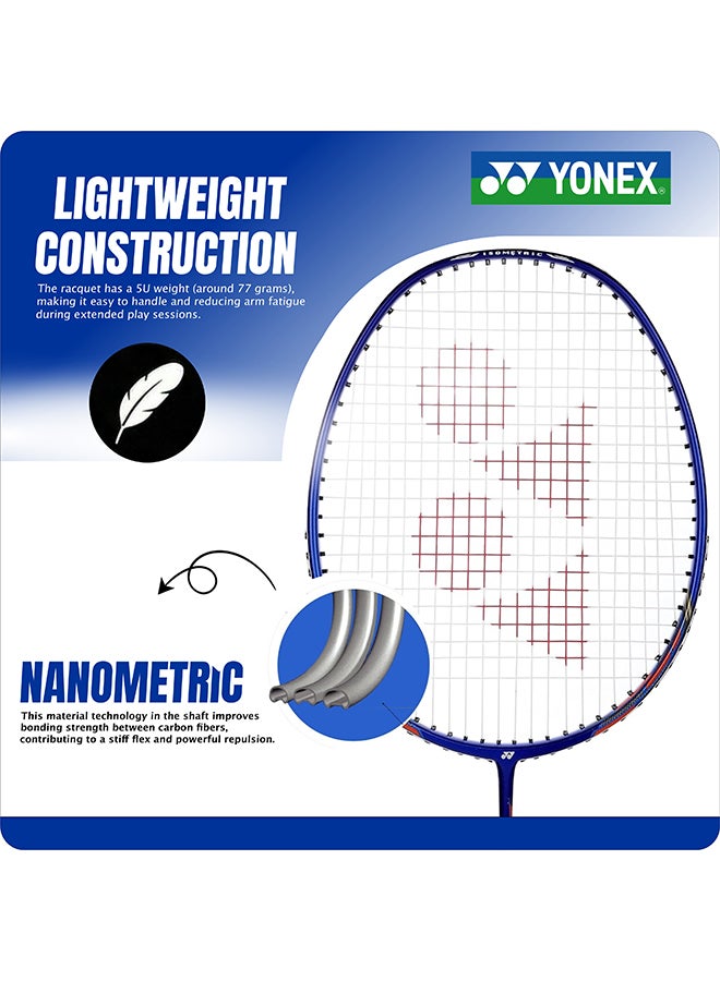YONEX NANORAY 72 Light Badminton Racquet |5U G4|NANOMETRIC|X-FULLERENE |AERO+Box Frame|Isometric|Solid Feel Core|New Built-in T-Joint| with Full Cover - Image 3