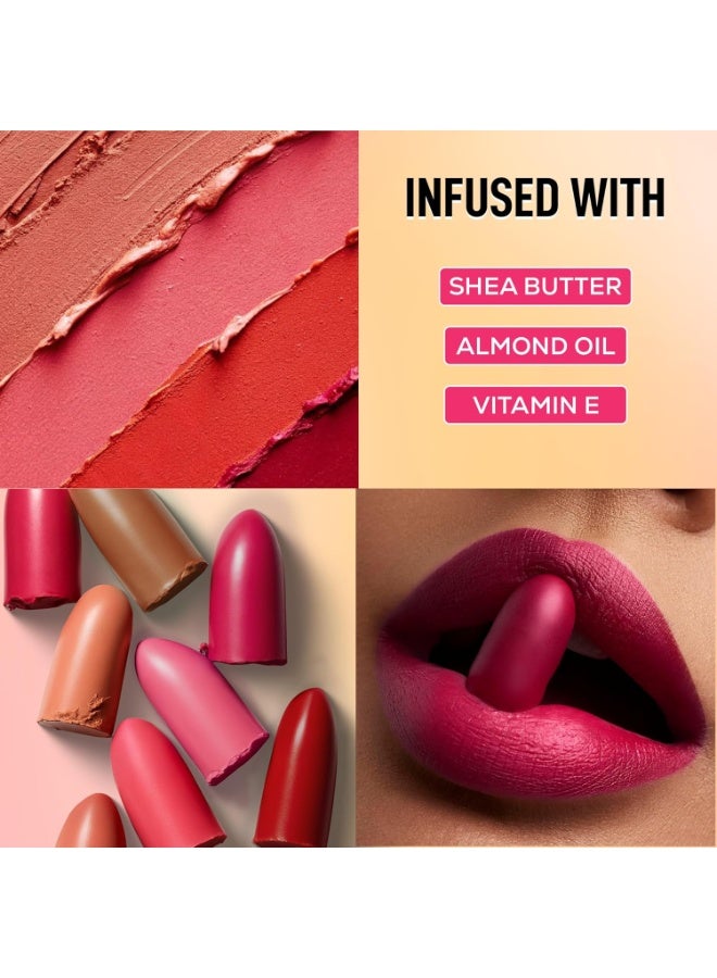 رينيه أحمر شفاه رينيه إيفريداي دوزن ميني | ملمس كريمي، لمسة نهائية مطفية، طويل الأمد | مع زبدة الشيا، زيت اللوز وفيتامين هـ | يرطب ويليّن الشفاه | مناسب للسفر، مجموعة من 12 | 14.4 غ - Image 5