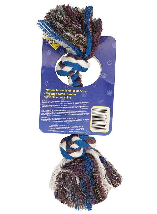 Petmate Booda Two Knot Rope Bone, Multicolored, Small - Image 3