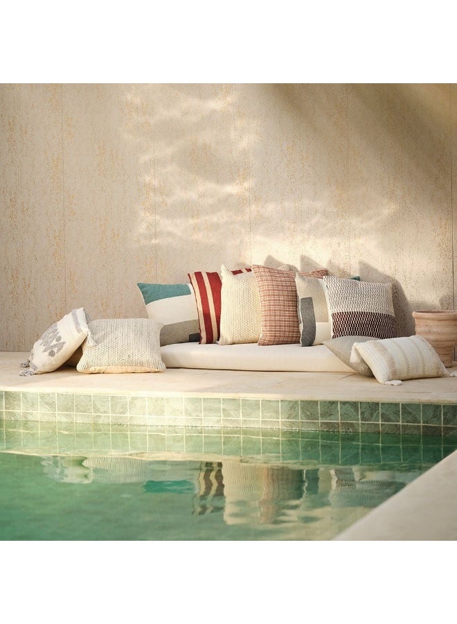 DANUBE HOME Chiatea Outdoor Back Cushion with Zipper - 56x50x7cm, Colormix Polyester Cushion for Garden Accessories, Comfortable Outdoor Seating - Image 2