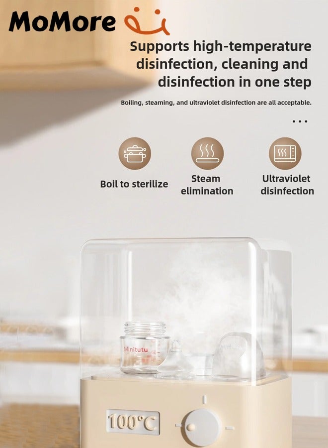 Minitutu Pack Of 2 Glass Feeding Bottle With Breast-Like Nipples, Anti-Colic, 80 Ml - Image 2