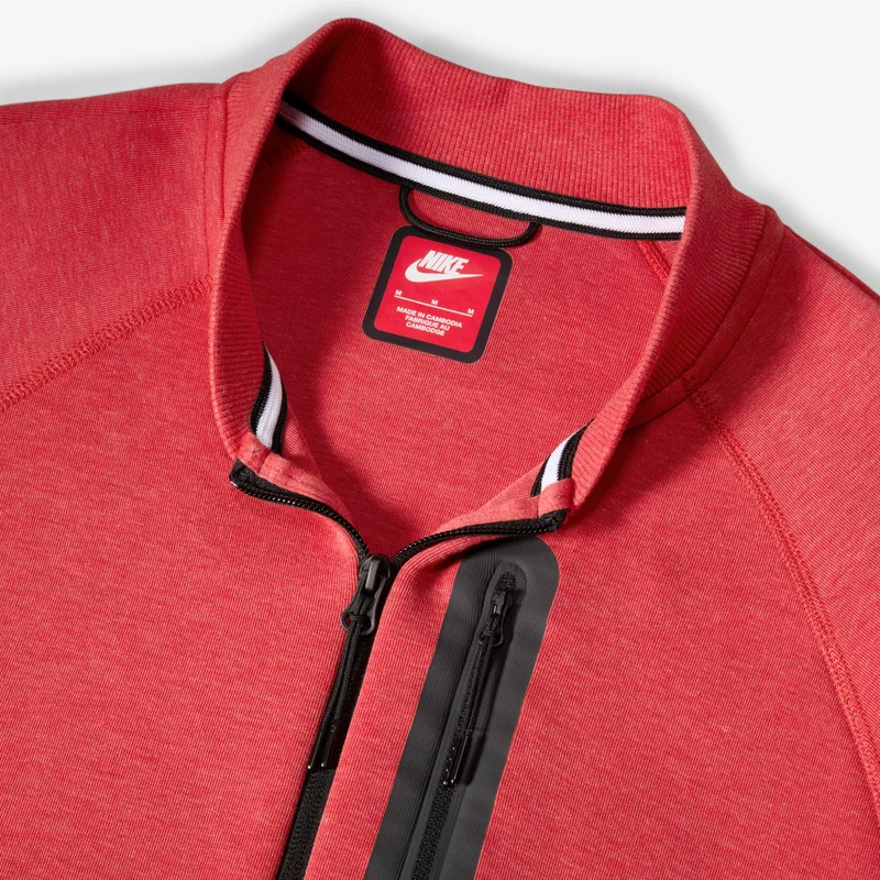 Nike Red Men's Sportswear Tech Fleece Bomber Jacket for Men | Best Price UAE