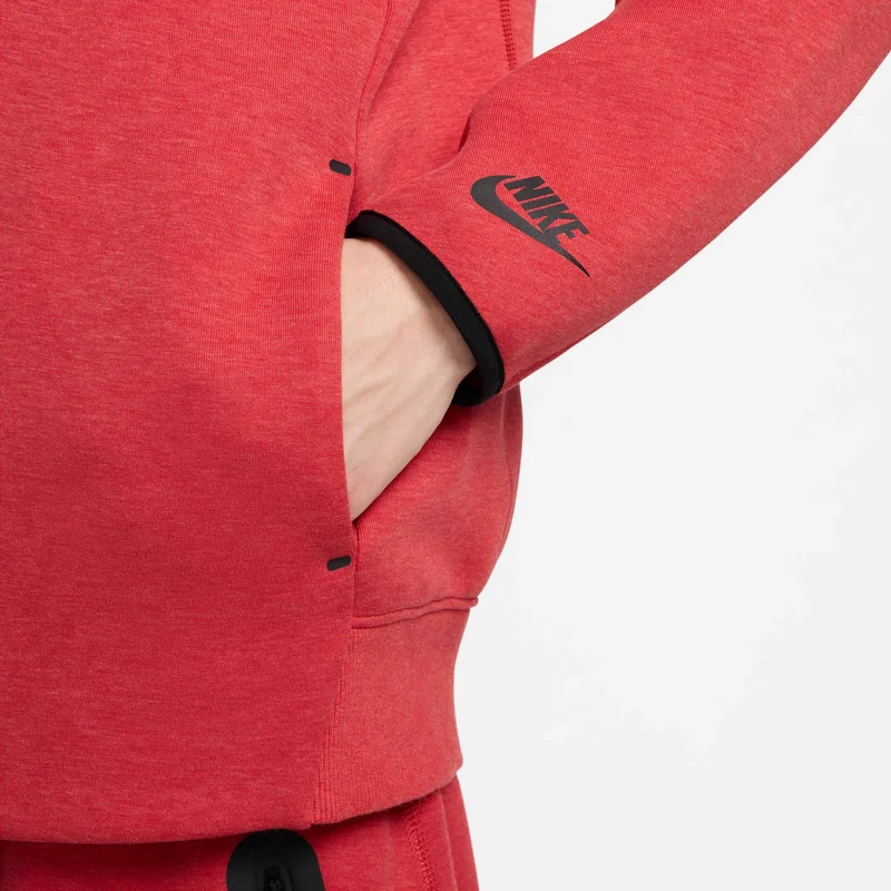 Nike Red Men's Sportswear Tech Fleece Bomber Jacket for Men | Best Price UAE