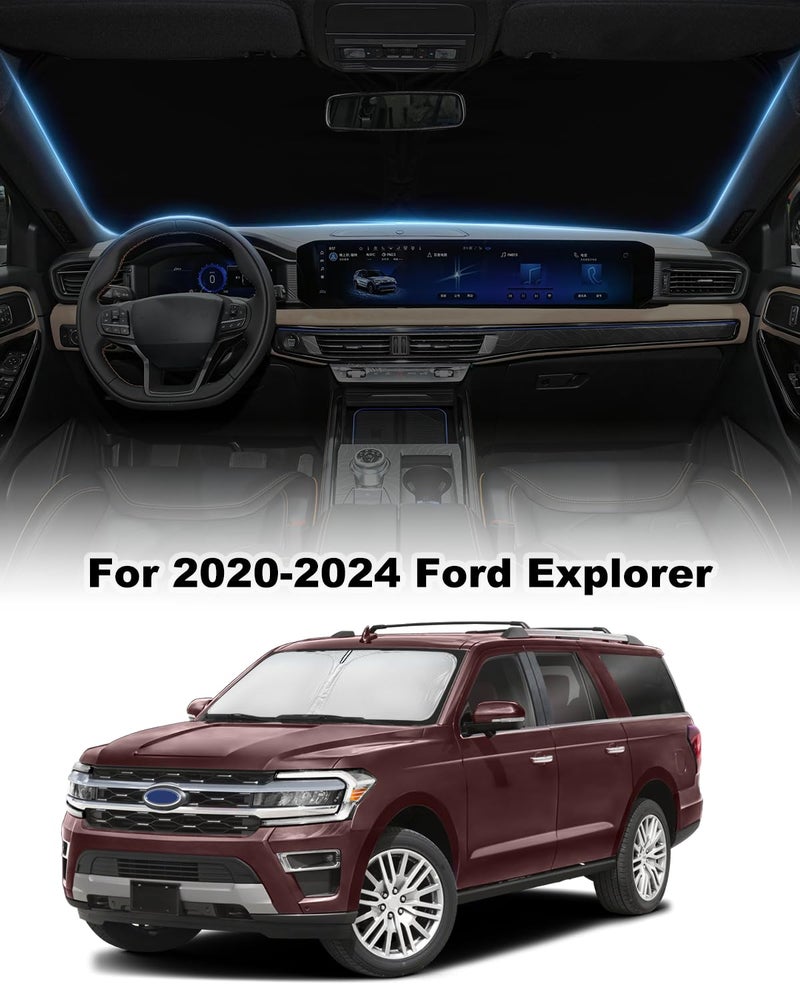 LZYYQX غطاء شمس مخصص LZYYQX لسيارة فورد إكسبلورر 2020-2024 - Image 2
