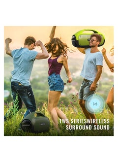 HOPESTAR HOPESTAR A50 80W IPX6 Waterproof Portable Bluetooth Speaker Outdoor Subwoofer  Black  - Image 2