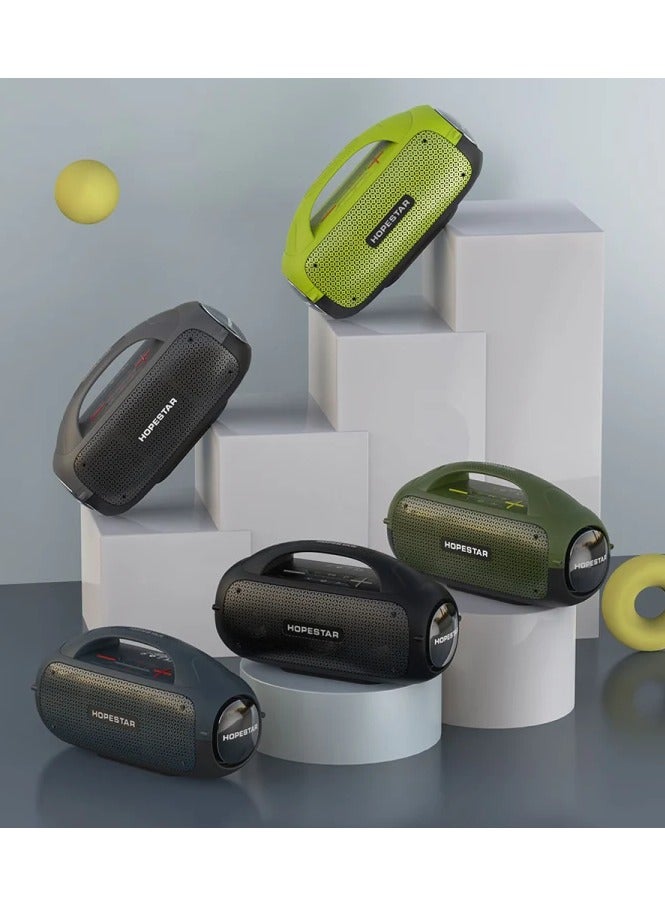 HOPESTAR A50 80W IPX6 Waterproof Portable Bluetooth Speaker Outdoor Subwoofer  Black - Image 3