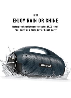 HOPESTAR HOPESTAR A50 80W IPX6 Waterproof Portable Bluetooth Speaker Outdoor Subwoofer  Black  - Image 5