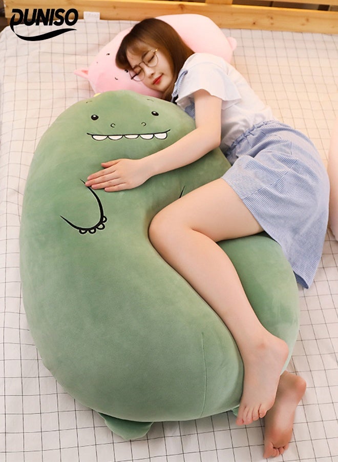DUNISO Soft Dinosaur Plush Pillow, Dinosaur Long Pillow, Cute Doll, Funny Cartoon Pillow Gift For Kids And Friends  - Image 1