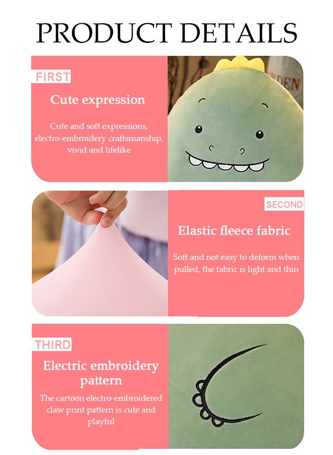 DUNISO Soft Dinosaur Plush Pillow, Dinosaur Long Pillow, Cute Doll, Funny Cartoon Pillow Gift For Kids And Friends  - Image 3