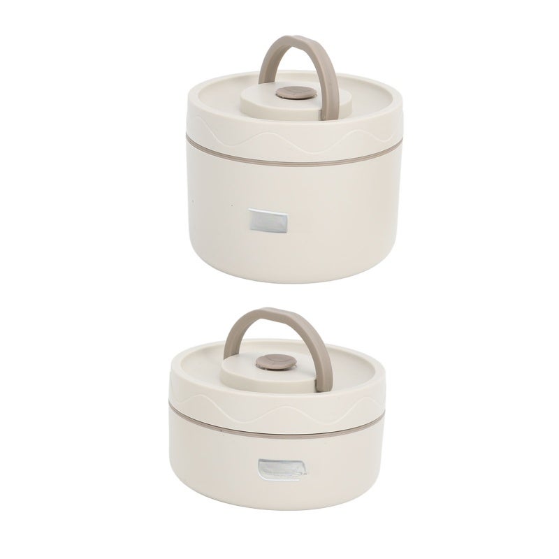 Insulated Lunch Container: 304 Stainless Steel Leakproof Round Design - Safe Non-Toxic Thermal Bento Box With Lid & Thermal Bag for Work, School, Outdoor Dining - Image 4