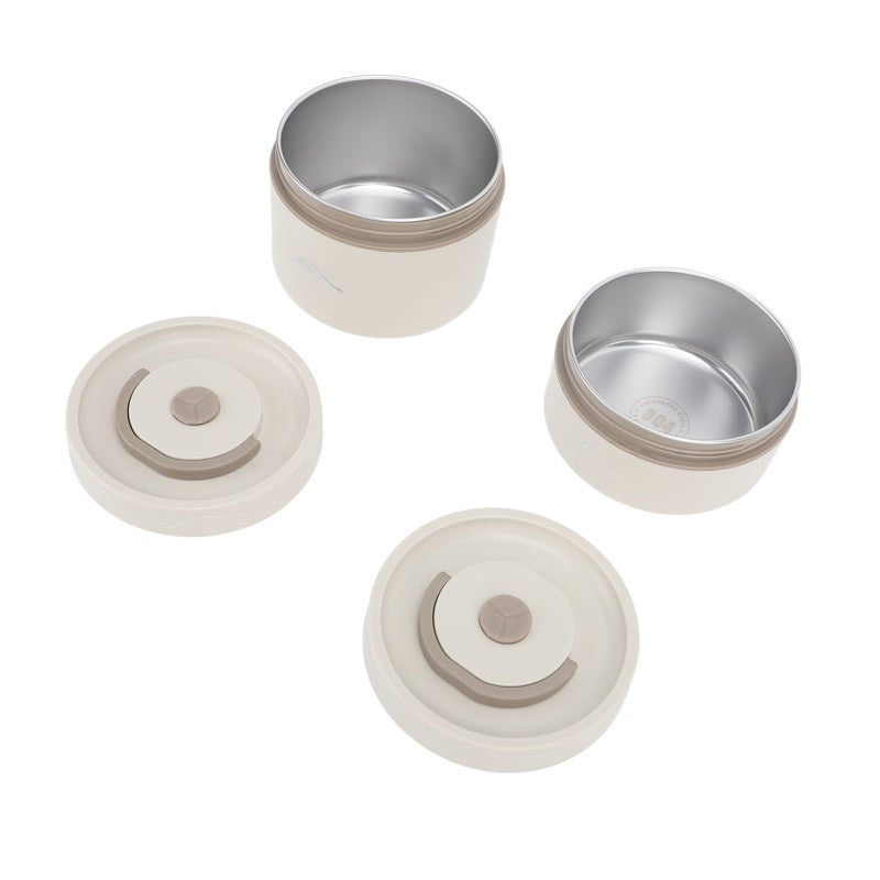 Insulated Lunch Container: 304 Stainless Steel Leakproof Round Design - Safe Non-Toxic Thermal Bento Box With Lid & Thermal Bag for Work, School, Outdoor Dining - Image 5
