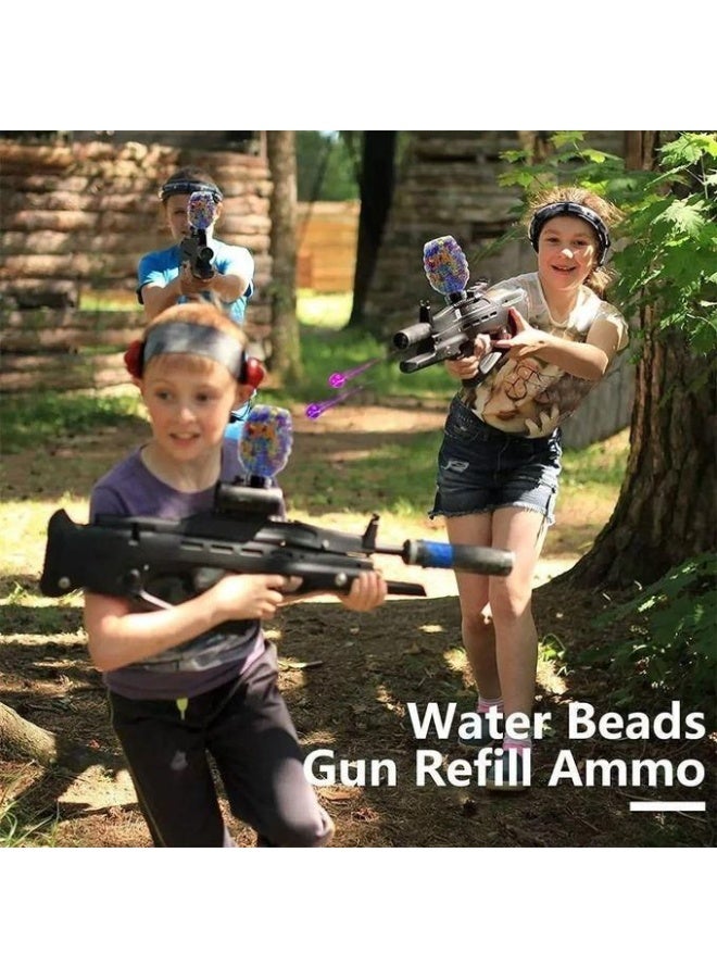 ذخيرة خرز جل – 45000 خرزة مائية قابلة للتمدد حتى 7–8 ملم – مصنوعة من بوليمر آمن وغير سام – تأتي في زجاجة أناناس أنيقة – مثالية لمسدسات الجل، المعارك، الألعاب التكتيكية، اللعب الحسي، الزخرفة، ترطيب النباتات والحرف اليدوية – اللون قد يختلف - Image 3