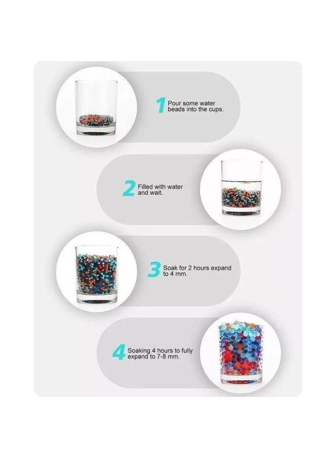 ذخيرة خرز جل – 45000 خرزة مائية قابلة للتمدد حتى 7–8 ملم – مصنوعة من بوليمر آمن وغير سام – تأتي في زجاجة أناناس أنيقة – مثالية لمسدسات الجل، المعارك، الألعاب التكتيكية، اللعب الحسي، الزخرفة، ترطيب النباتات والحرف اليدوية – اللون قد يختلف - Image 5