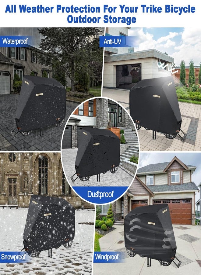 GRABADO Tricycle Cover for Adult Trike Heavy Duty Waterproof Outdoor Bike Cover - Image 1