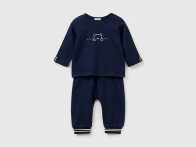 UNITED COLORS OF BENETTON Matching outfit in 100% cotton - 1-3 Month