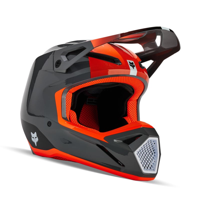 Fox Racing Youth V1 Motocross Dirt Bike Helmet Grey Small