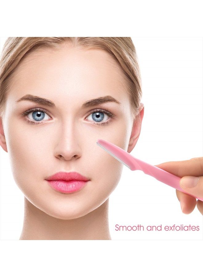 FEPITO 20Pcs Eyebrow Razor Shaper Shavers Trimmers for Women and Men Face Hair Removers Multipurpose Exfoliating Face Razor - Image 5