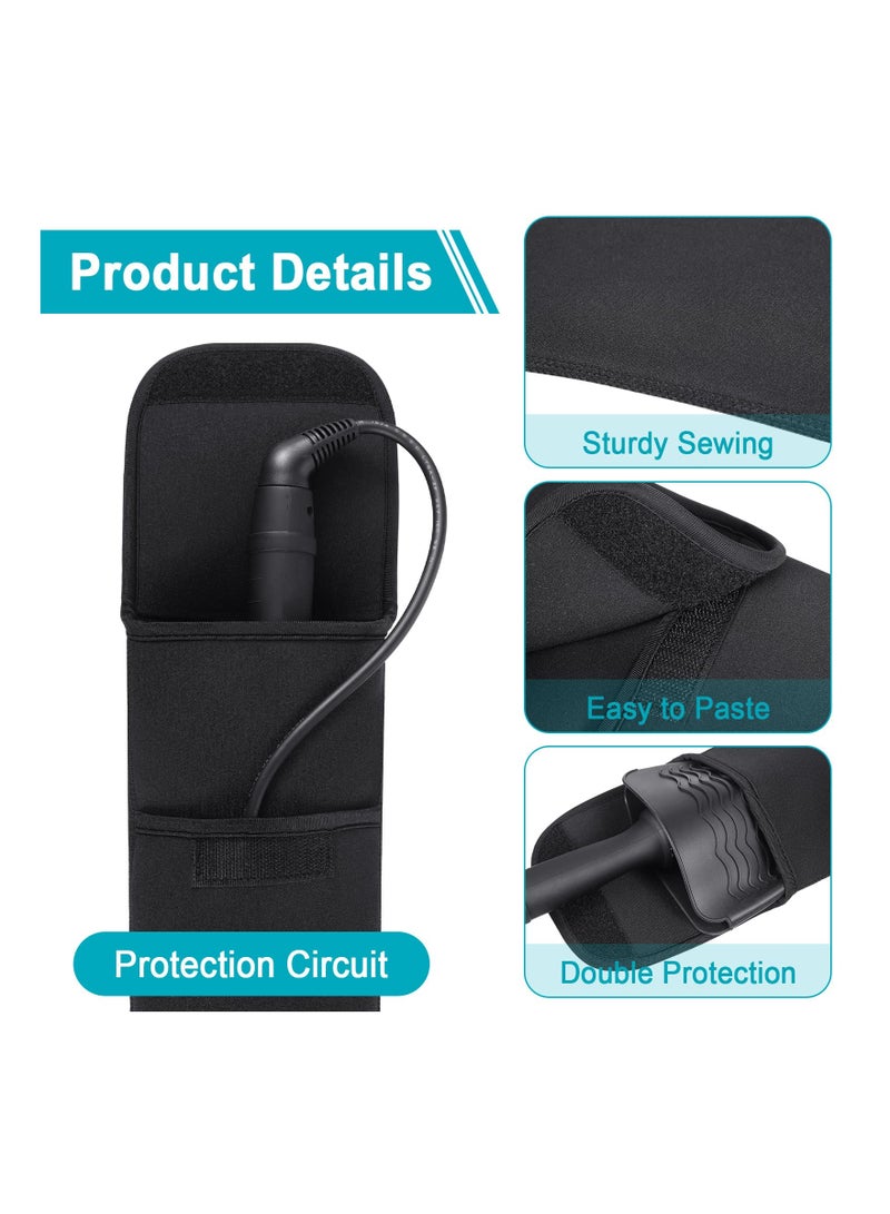 Zikra 2 Pack Heat Resistant Silicone Mat Pouch for Flat Iron, Curling Iron, Hair Straightener, Hair Curling Wands,Hot Hair Tools (Classic Style) - Image 5