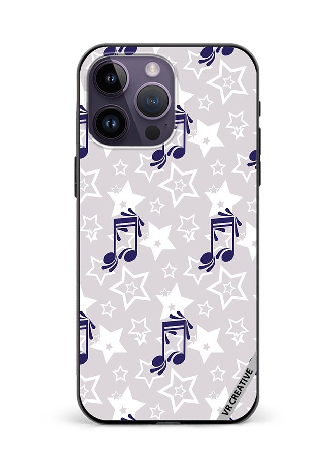 VR CREATIVE Protective Case Cover For Apple iPhone 15 Pro Music Pattern Design Multicolour - Image 1
