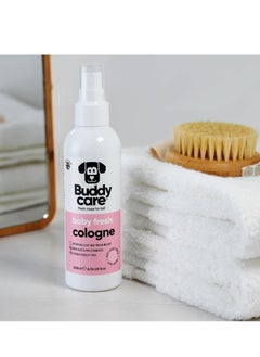 Buddy Dog Cologne Baby Fresh 200ml Delicate and Powdery Scented Dog Cologne Refreshes Between Dog Washes With Aloe Vera and Pro Vitamin B5  - Image 1