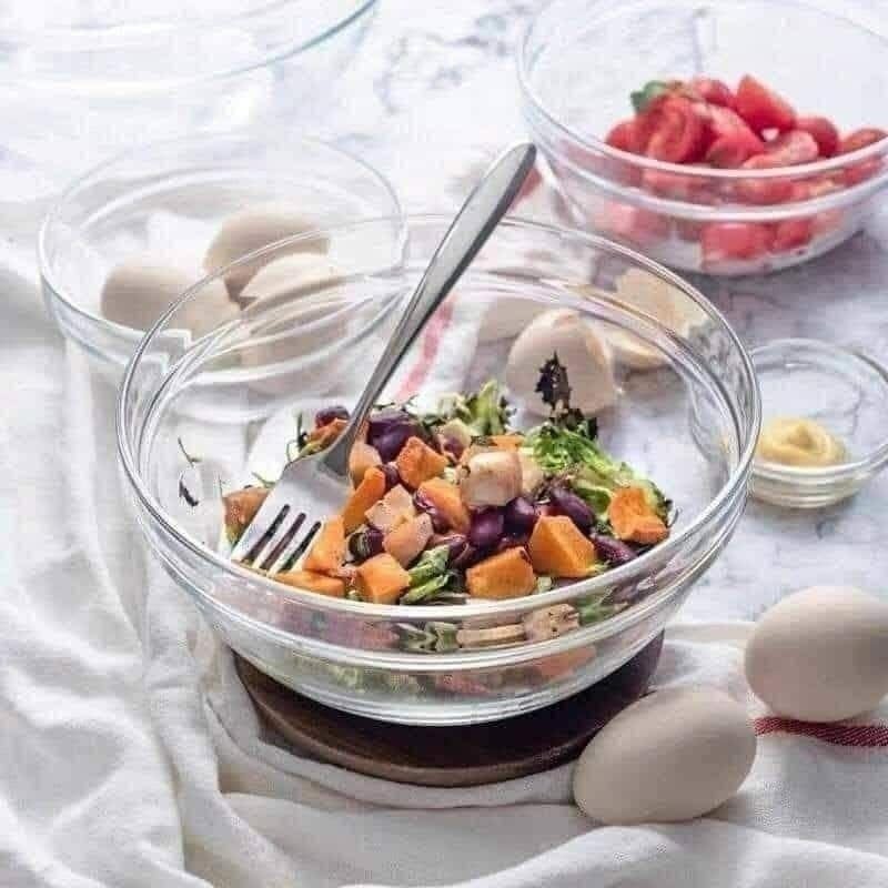 Stackable Glass Bowls Set of 6 - 17cm - Image 2